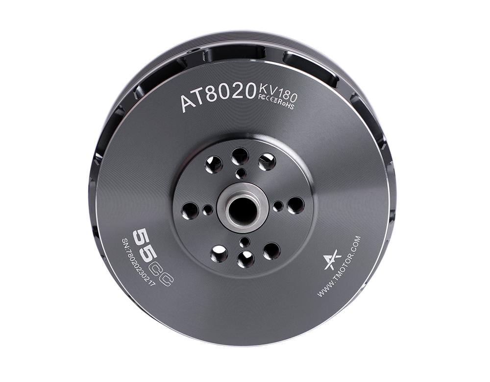 T-Motor AT8020 55CC VTOL UAV Fixed Wing  Aircraft Long Shaft Motor 180KV/210KV