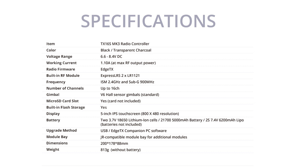 RadioMaster [Предзаказ] TX16S MK3 Пульт управления (ELRS / M2) — деталь 14