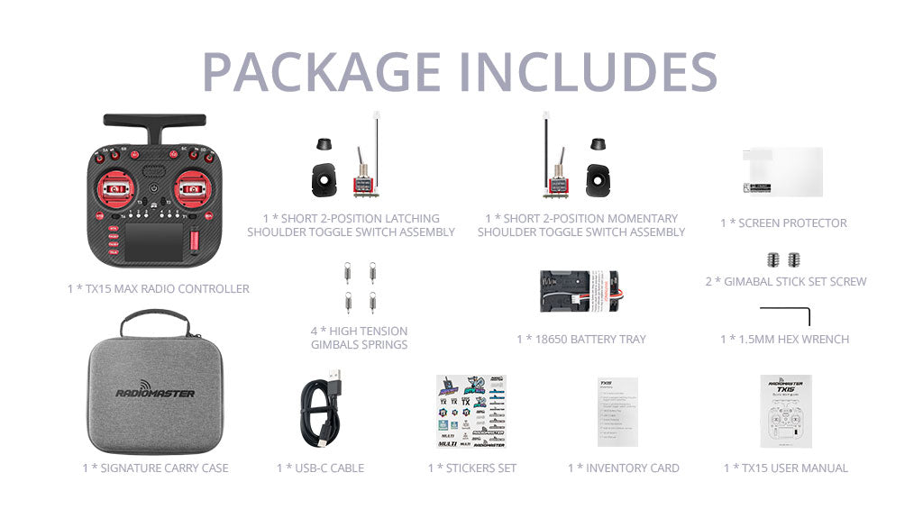 RadioMaster TX15 Max Пульт управления (ELRS / M2) — деталь 12