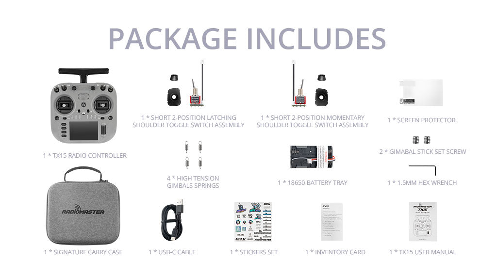 RadioMaster TX15 Пульт управления (ELRS / M2) — деталь 14