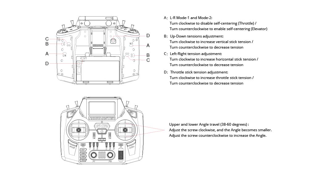 RadioMaster GX12 Dual-Band Gemini-X Пульт управления (M2) — деталь 13