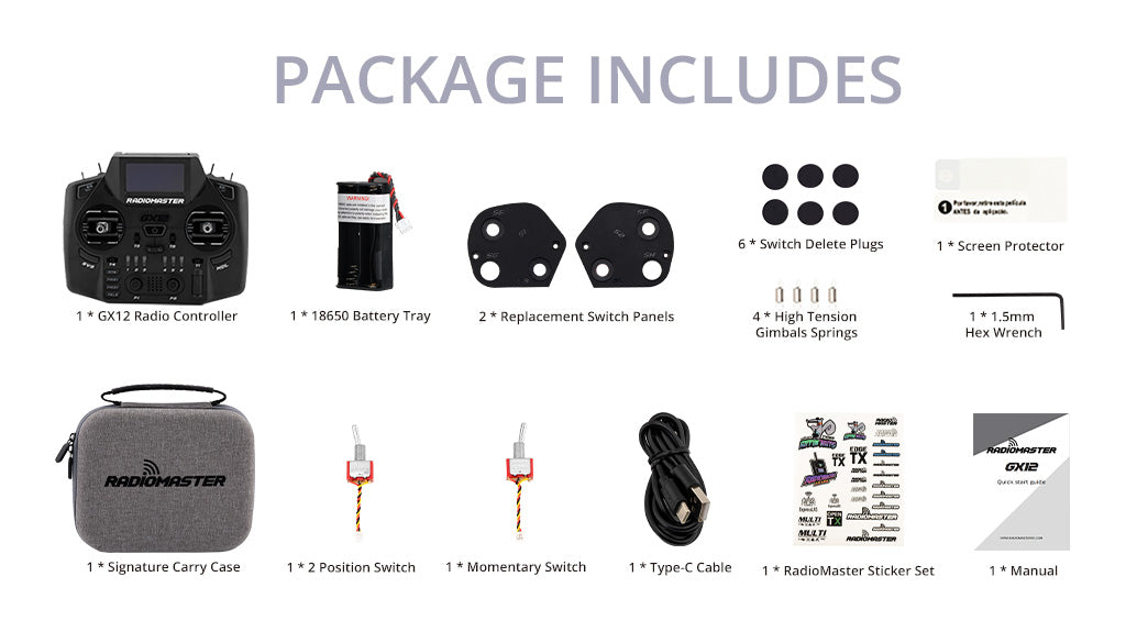 RadioMaster GX12 Dual-Band Gemini-X Пульт управления (M2) — деталь 15