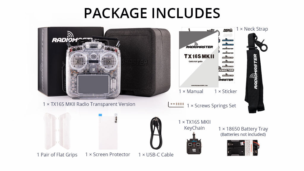 RadioMaster TX16S MKII Прозрачная версия (MCK Edition / ELRS / M2) — деталь 9