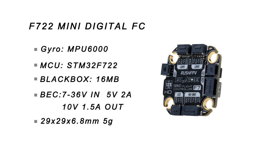 RUSH BLADE F722 V2 MINI DJI Digital FC (20*20) 3