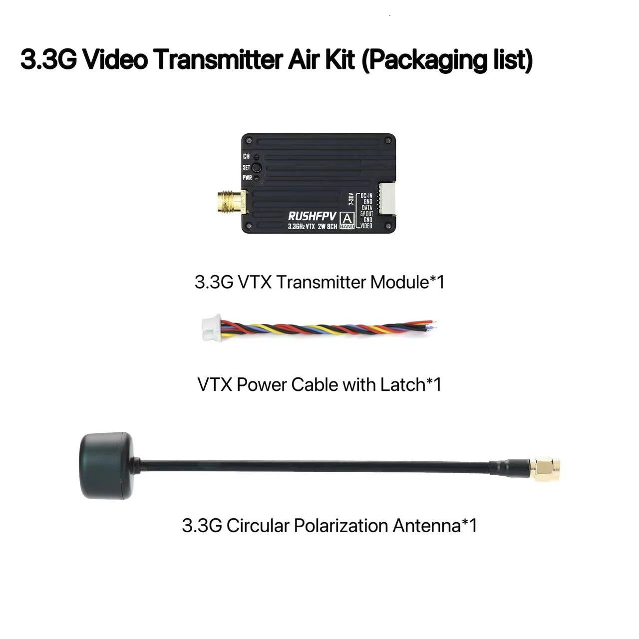 RUSH 3.3G 2W VTX Transmitter Module — деталь 5