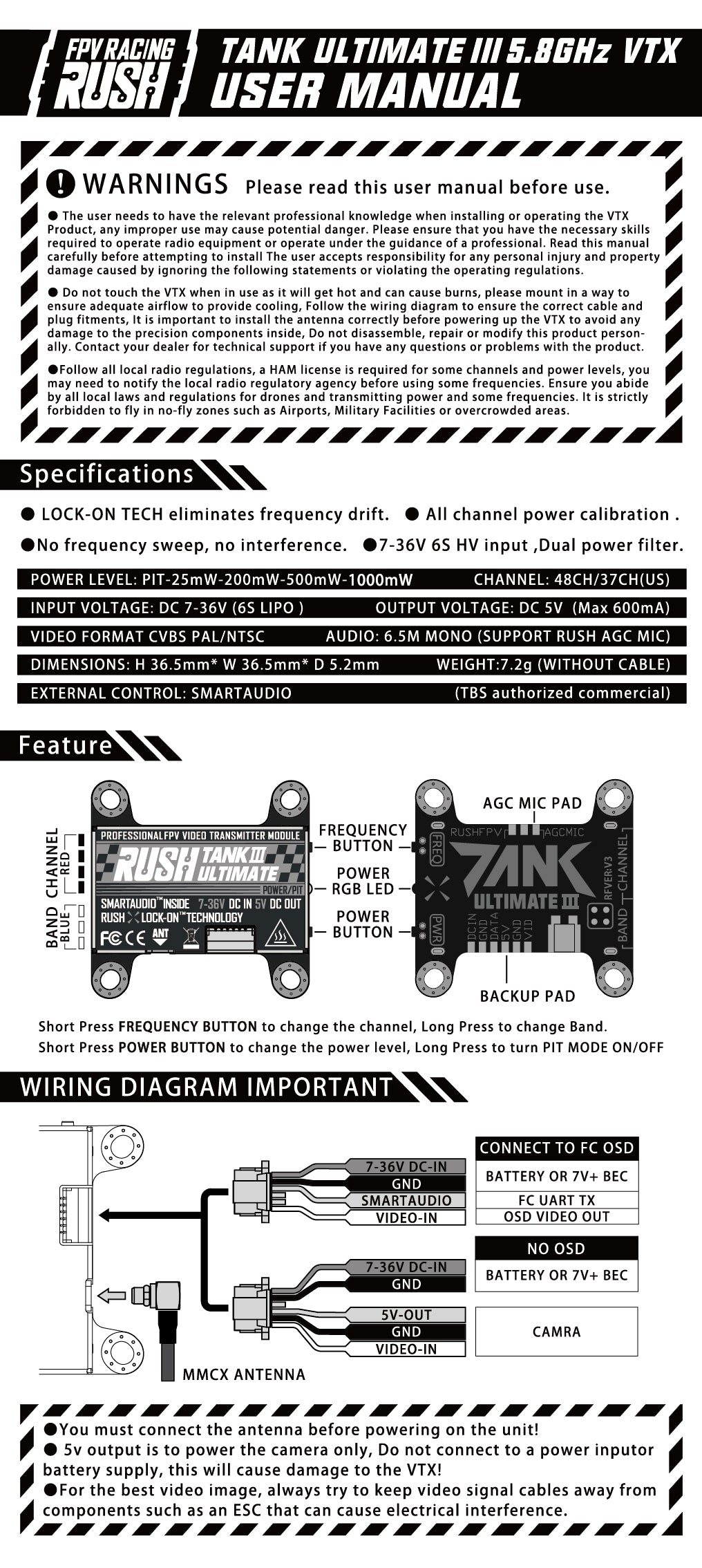 RUSH TANK III ULTIMATE VTX 2