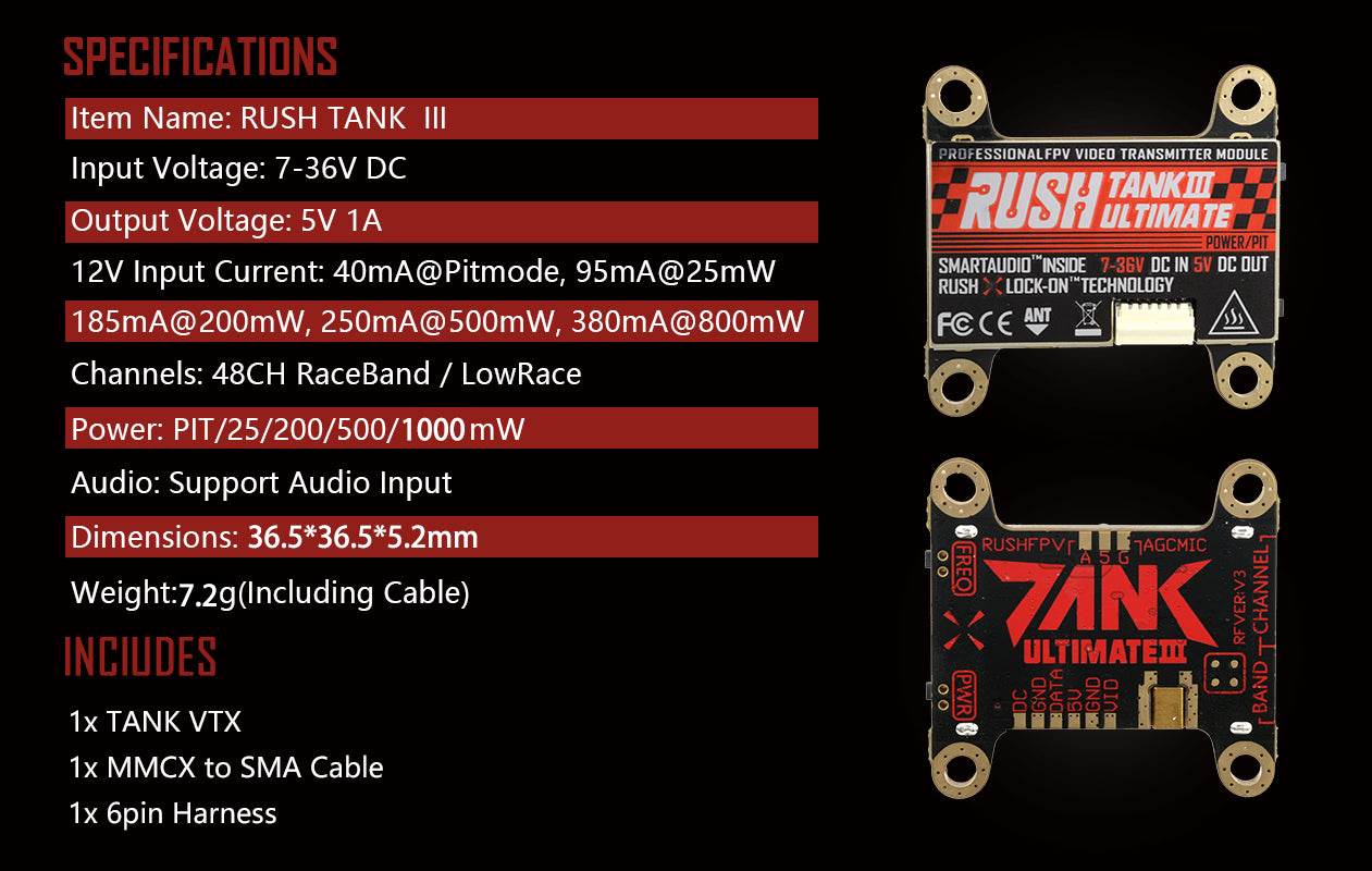 RUSH TANK III ULTIMATE VTX