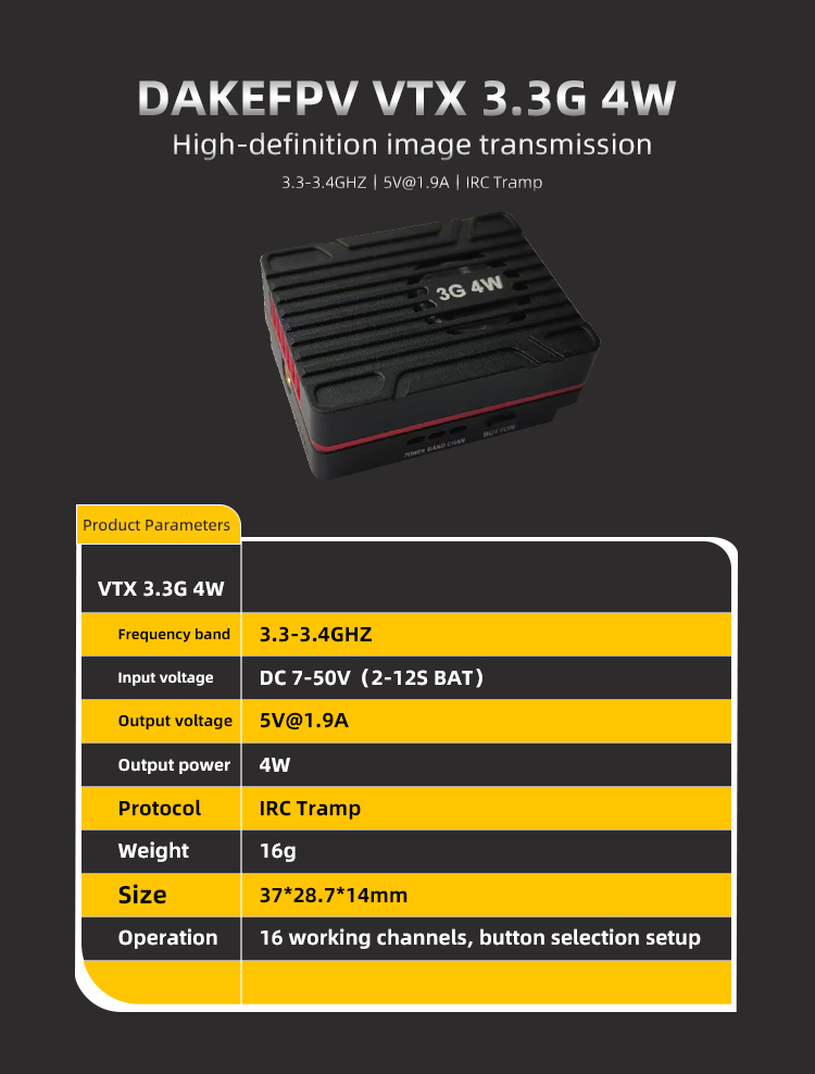 DAKE VTX 3G 4W — деталь 1